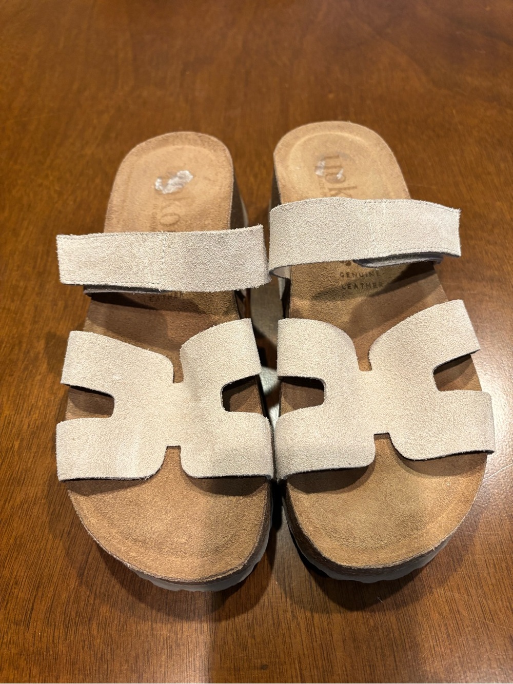 Women's Yokonos Neutral Suede Slide 7 1/2